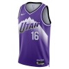 Dres Utah Jazz Simone Fontecchio Nike 2023-24 City Edition Ljubičasta Swingman